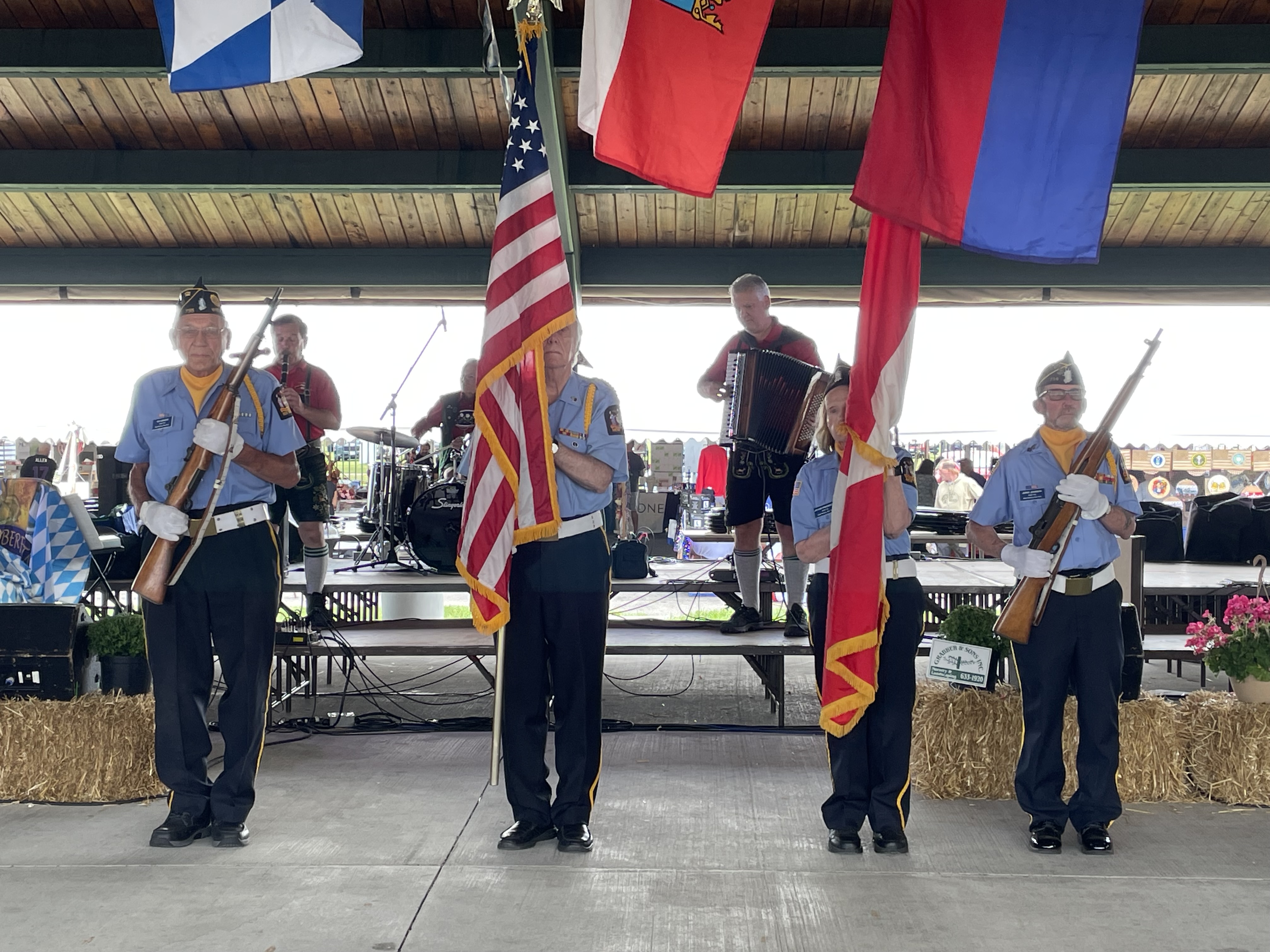 Presenting Colors at German Fest